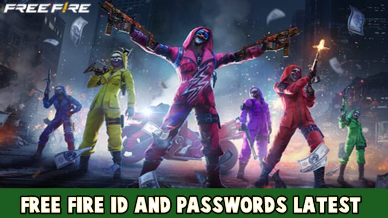 Free Fire ID and Passwords 2024 New List